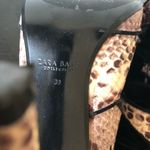 ZARA  Snakeskin Lace-Up Sandals Party Heels Zipper Back 39 US 8.5 Photo 8