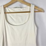 ZARA  White Scoop Square Neck Seamless Tank Top S Photo 2