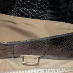 Liz Claiborne black faux alligator look satchel Photo 8