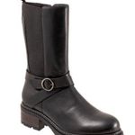 Softwalk Neenah Black Leather Zipper Motorcycle Boot Lug Sole Size 10N NWOT Photo 0