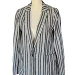 Banana Republic Pin Striped Black/White Blazer/Jacket. Size 6 Photo 0