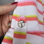 Trina Turk Costa De Prata Hooded Terry Tunic Coverup Large Roll Tab Beach Resort Photo 5