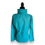 Columbia Womens Jacket Sz M Teal Windbreaker Rain Jacket Hooded Lightweight Photo 7
