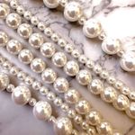 Time and Tru vintage 3 strand faux pearl necklace Photo 2