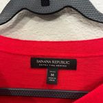 Banana Republic  Red Sweater Extra Fine Merino Crew Neck Petite Medium Holiday Photo 3