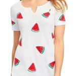 Talbots  Watermelon Print Short Sleeve Sweater Top Knit‎ Tee Women Size XS Photo 0