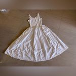 SheIn Maxi Dress Womens White Sleeveless Cotton Polyester Stretch Wide Skirt L Photo 8