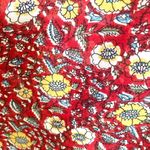 Anthropologie  floral cap sleeve top Photo 4