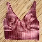 John Galt Gingham Crop Top Photo 0