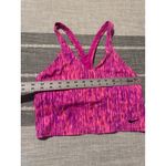 Nike  Dri-FIT Sports Bra Pink Purple Marled Racerback Athletic Workout Size L Photo 2