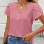 NWOT ~ Women's Dusty Pink V Photo 1