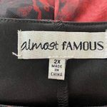 Almost Famous Early 2000's Romantic Goth Red Black Mesh Maxi Dress Plus Size 2X Photo 6