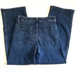 MOTHER The Major Zip Flood Wide Leg Jeans In Electric Souvenir Size 28 Blue Photo 4