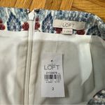 Loft NWT Blue Business Casual Pencil Midi Skirt Size 2 Photo 1