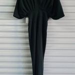 Alexia Admor  Jumpsuit Womens Size Extra Small XS Green V-Neck Ankle Cropped Photo 3