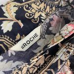 ST. ROCHE Floral Hatfield Top in Belladonna Print Organic Cotton Size 0 $285 Black Photo 10