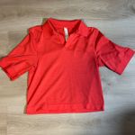 Lululemon  Swiftly Tech Relaxed-Fit‎ Polo Shirt Size 0 Hot Heat Red Glow Photo 6