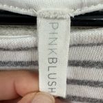 Pinkblush  Black and White Striped Midi Dress Photo 1