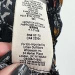 Free People Smooth Talker Floral Open Back Tunic Blouse XS Raven Black Festival Photo 7