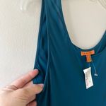 Silk Sz S Maxi Tank Silk Dress Sleeveless Scoop Neck Long Dress Blueish Blue Photo 3