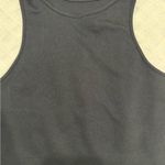 Set Active  High-Neck Razor-Back Ribbed Tank in Onyx, Size M/L, Like New! Photo 6