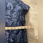 NWT Gunit Size L Cotton Painted Blue Paisley Button Front Denim Jacket Pockets Size L Photo 8