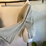 State of Claude Montana Knit Linen VNeck Bell Sleeve Slouchy Sweater Size Large Tan Photo 5