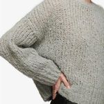 ANINE BING  Greyson Gray Open Knit Sweater Wool Alpaca Photo 0