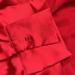Dynamite  Red Wrap Around Satin Blouse Photo 1
