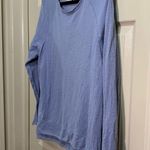 J.Jill Women’s  long sleeve crew neck textured shirt pale blue size large Photo 2