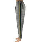 ZARA  Gray Plaid Checkered Pleated High Rise Straight Tapered Trousers Pants Sz S Photo 1