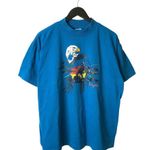 Vintage 90s Arizona Graphic Tee Cowboy Eagle Native Southwestern Style XXL USA Blue Photo 1