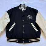 The Limited Vintage  Unisex Varsity Jacket Leather Size M/L International Style Photo 1