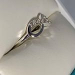 Infinity Symbol Simulated Diamond Silver Ring CZ Size 6 Photo 5
