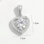 925 real sterling silver heart shaped necklace! Super cute! Perfect gift… Photo 4