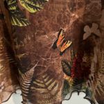 Urban Outfitters Elodie Floral Mesh Mini Dress Brown Green Size M Photo 11