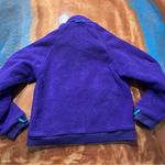 Eddie Bauer Vintage  Fleece Jacket Full Zip Thick Purple Teal size small Photo 4