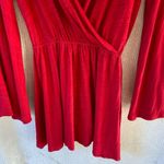 Blue Life ‎ Shorts Romper Red Bell Sleeves Photo 2