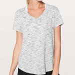 Lululemon Meant to Move Tiger Space Dye Tee Gray & White Marled T Photo 0