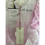 Love Shack Fancy Natasha Ruffle Tiered Mini Dress in Peony Pink Size M Photo 6