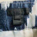 J.Crew  Collection blue & white ikat silk blend pencil skirt Photo 4