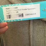 Pink Clover New Scota Brushed Knit Hoodie Sweater Gray Plus Size 2X Photo 12