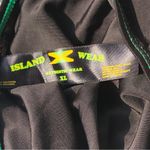 Island Wear Striped one piece halter swimsuit green yellow red XL Photo 4