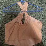 Cloud Ten Peach Halter Neck Women's Top Photo 1