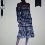 Love Stitch off the shoulder black & white dress S Black Photo 1