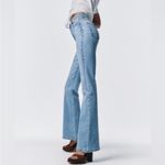 ZARA  Long High Rise Flare Jeans Photo 1