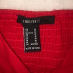Forever 21 Red Cropped Tie Tank Photo 3