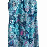 Talbots Blue Paisley Floral Sheath Dress – Size Small – Flattering Fit Photo 0