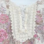 Escapades Womens Vintage 90s Lingerie Coquette Floral Lace Trim Cami Top Size S Tan Photo 1