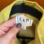 E & M Chartreuse Corduroy Women's Jacket Photo 2